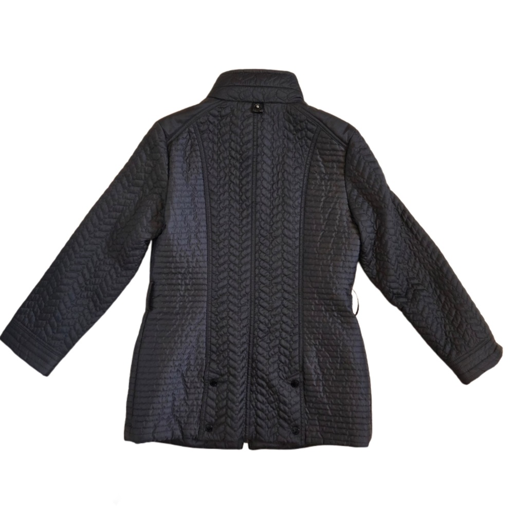 Laundry By Shelli Segal Gray Quilted Jacket - Picture 2 of 5